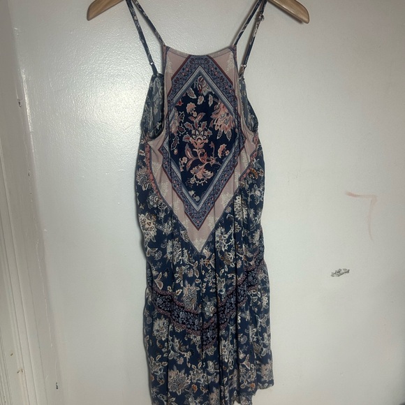 American Eagle Outfitters Blue and Pink Patterned Dress - Picture 2 of 7